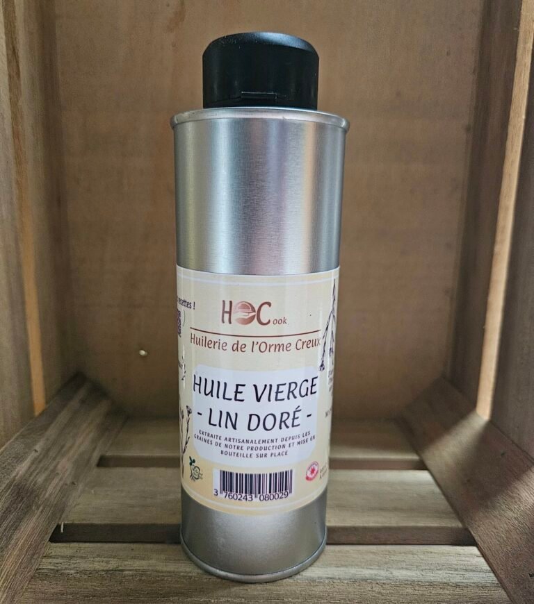 Huile vierge de lin doré 250ml