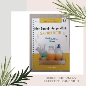Mon carnet de recettes savon noir