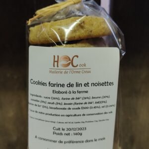 Cookies farine de lin et noisettes